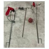 Metal Garden Bird Stakes Assortment