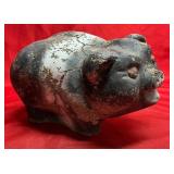 Cement Pig Yard Decor