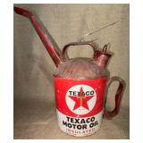 Texaco Motor Oil Metal Can