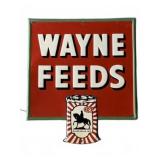 Wayne Feeds Allied Mills Metal Sign