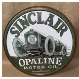 Sinclair Opaline Motor Oil Metal Sign 12'