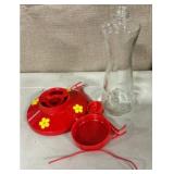 Glass Hummingbird Feeder, 16 oz