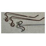 Metal Fishing Pole Holders, 3