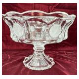 Coin Glass Compote, Fostoria, Clear
