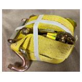 HD Yellow Ratchet Tie Down Strap, New
