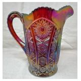 Carnival Glass Iridescent Pitcher
