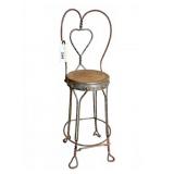 Wrought Iron Ice Cream Chair, 22' tall