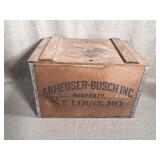 Anheuser-Busch Inc. Wooden Storage Crate
