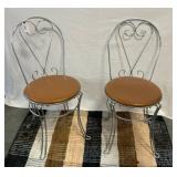 Ice Cream Parlor Style Chairs, 2