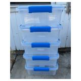 EzyStorage Waterproof Storage Totes, 5x$