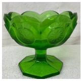 Coin Glass Jam/Jelly, Fostoria, Emerald Green