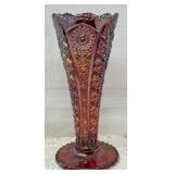 Vtg Imperial Glass Vase, 8'