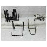 Cup & Plate / Book Stands, metal