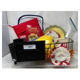Dish Drainer &  Crochet Potholders & MIsc