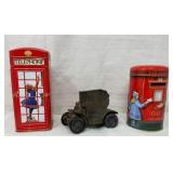 3) Vintage Cast & Tin Coin Banks