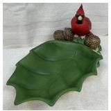 Lenox Winter Greetings Cardinal Candy Dish