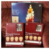 Holiday Time Candle Lighted Decoration & Pinecone