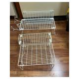White Metal Wire Kitchen Storage Racks