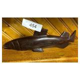 Hand-Carved Wooden Fish Sculpture