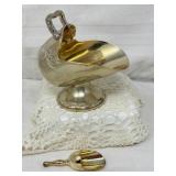 Vintage Silver-Plated Sugar Scuttle & Scoop