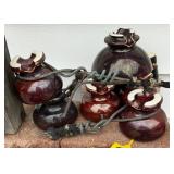 Vintage Brown Porcelain Insulators