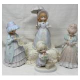 4) Precious Moments Enesco Figurines