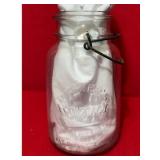 Decker's Iowana Mason Jar Clear Glass 1908