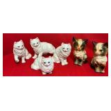 Porcelain Cat Figurines & Salt & Pepper Shakers