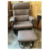 Lane Home Furnishings Brown Swivel Glider Chair &