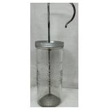 Vtg Wesson Oil Mayonnaise Mixer Jar w/Plunger