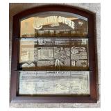 Country Store Glass Mirrored Spoon Rack
