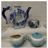 SonSCo Japan Creamer & Sugar Bowl, Donut Teapot,