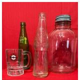 Squirt, Bob's Bottles, A&W Mug, Glass Jar
