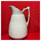 Mellor Taylor England White Ironstone Pitcher