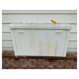 Outdoor Metal Delivery Box White, no bottom