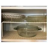 Glass Pie Pans & Covered Casserole Dish