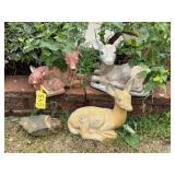 Concrete Deer Lawn Ornaments