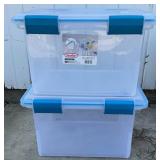 Sterilite Gasket Storage Totes, 2x$