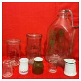 Dairy Jar, Individual Creamer, Cream Top Spoon &