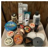 Shoe Polish, Creams, and Leather Care Lot