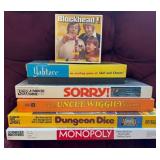 Vintage Board Game Lot: Monopoly, Yahtzee, Sorry,