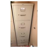 Hon 4-Drawer Metal File Cabinet 52hx15wx26d