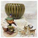 Goebel Hummel Figurine, McCoy Planter, Japan Deer