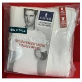 Stafford 4-Pk 3XLT Heavyweight Crew Neck T-Shirts