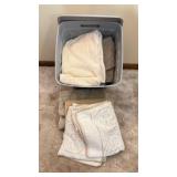 Nice Bath Towels w/Storage Bin