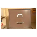 Metal Filing Cabinet Single Drawer 14wx16dx12h'