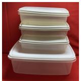 Rubbermaid Storage Containers, 4 Assorted Sizes