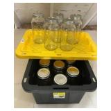 16) Half Gallon Canning Jars in Performax Tote