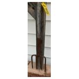 Antique Farm Tools: Fork, Shovels, Scythe