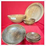 Wood Bowls & Tray